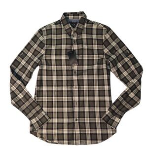 Armani Exchange Black and White Casual Button Down Shirt